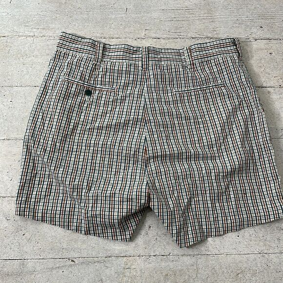 Vintage 60s Sears Sportswear Gingham Plaid Short - Picture 3 of 5
